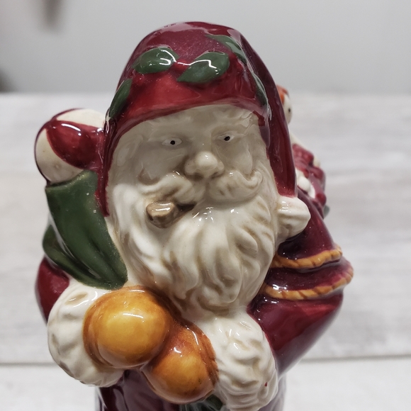 Vintage Salt & Pepper Shakers Father Christmas Santa Bag Toys Christmas - Picture 7 of 15